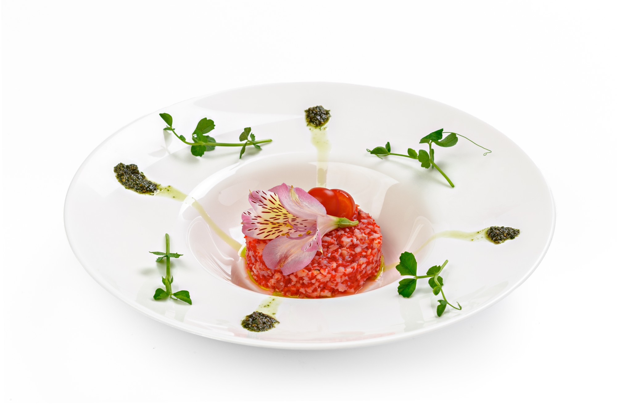 Refined plated dish after coaching